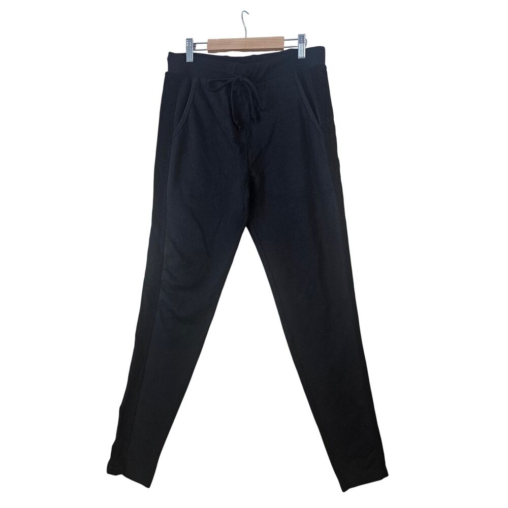 Prairie Underground Small Black Jogger Sweatpants Corduroy Trim Stripe Tapered